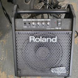 ROLAND PM-10 V-DRUM SPEAKER SYSTEM /SPEAKER AMP AMPLIFIER MONITOR