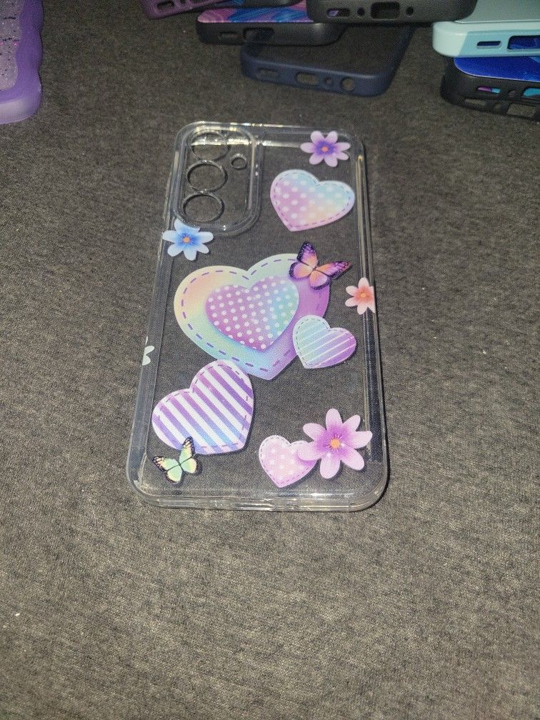 Clear N Flowers Phone Case