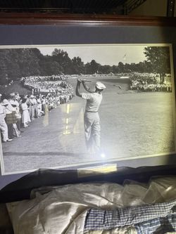 Ben Hogan Framed 1952 US Open 1 Iron Photo. Large Sized 