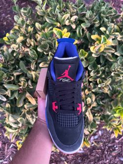 GS Size 6.5Y Nike Air Jordan 4 Retro OG Rare Air Red Blue 2025 (IB4171-003) NEW!