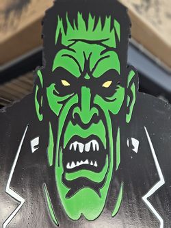 7ft Handcrafted Wooden Frankenstein Halloween Yard Art Decor