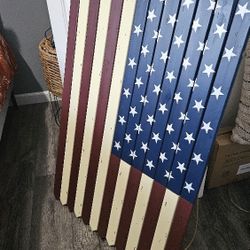Wooden American Flag 