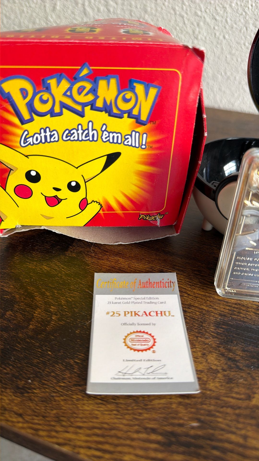 gold plated pokemon cards 1999 pikachu Burger King Limited Edition 23K Gold-Plated Trading Card featuring 1999 Pokemon Pikachu Thick Gold