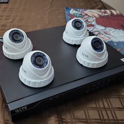 4 Camaras De Seguridad -4 CCTV Security Cameras With Recorder 