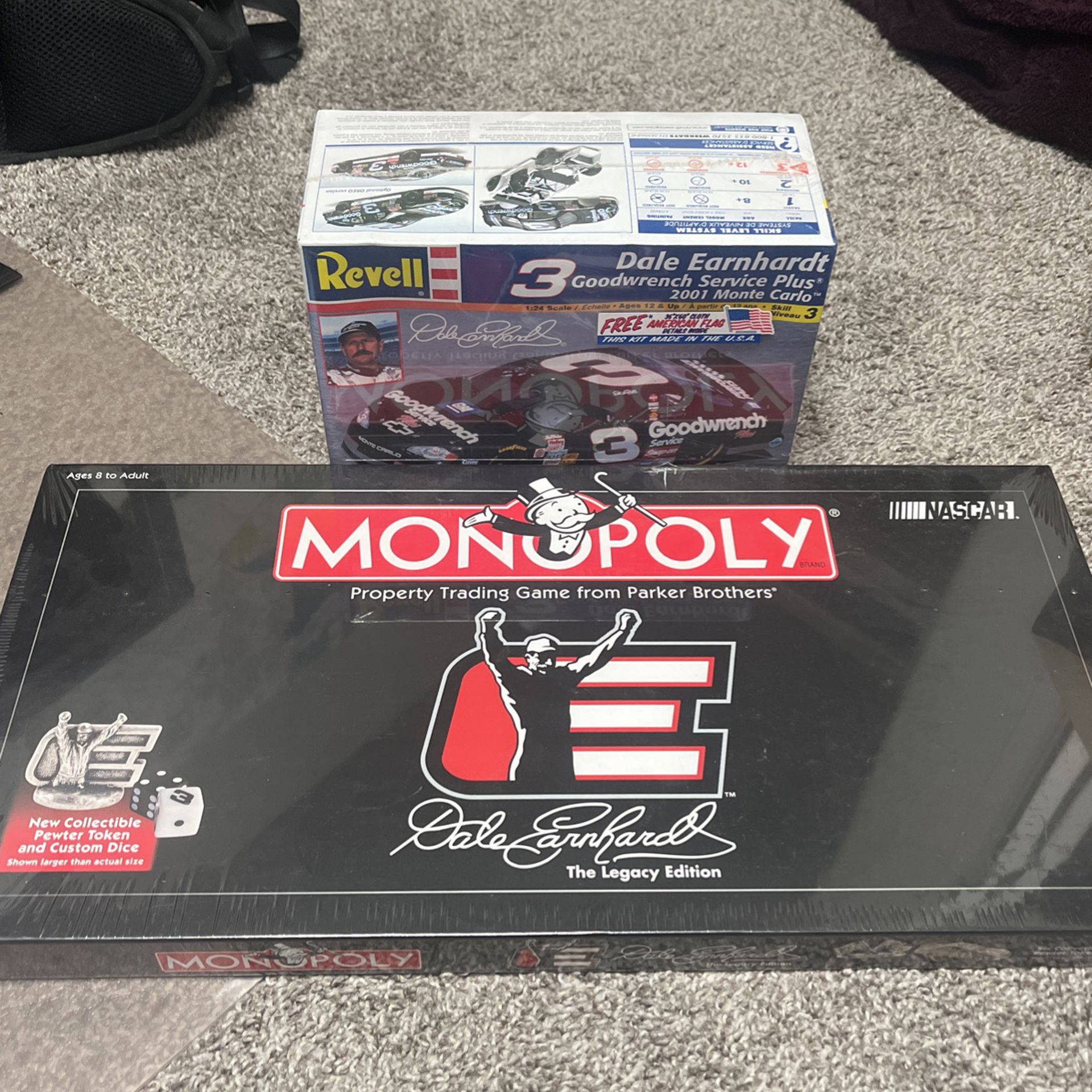 Dale Earnhardt Monopoly Game And 2001 Good wrench Model