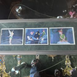 Disney’s Peter Pan And Tinker bell Framed  Lithographs !!!
