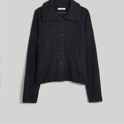 Madewell Charcoal Gray Cardigan Size Medium 
