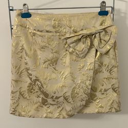 Gold Fabric Skirt