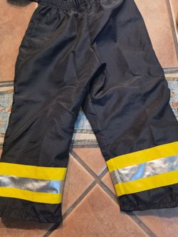 Toddler Fireman Costume 24 Months 2T with Hat and Boots Size 6 Halloween