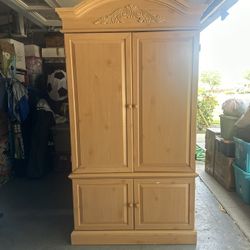 Armoire With Shelves. Good Condition. $50 Or Best Offer
