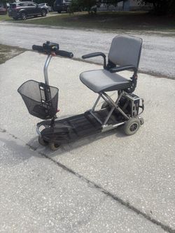 Fold &go Electric Mobility Scooter with Basket