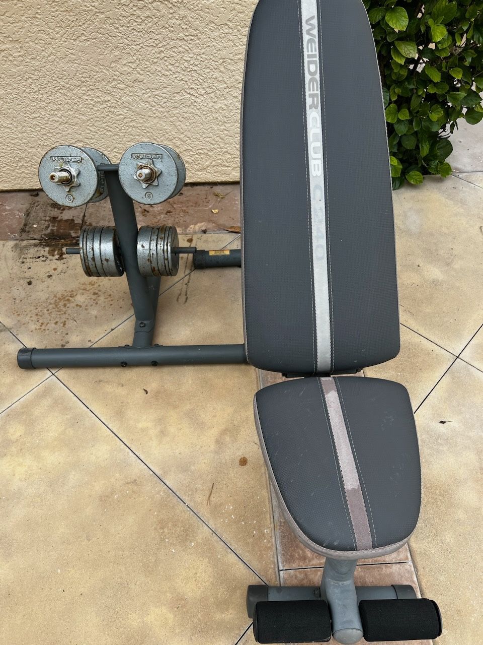 Weight Lifting Set Weider Weights And Bench On for Sale in