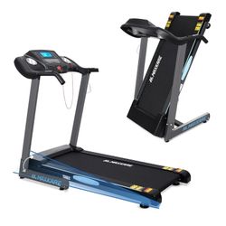 MaxKare 2.5 HP Folding Treadmill with 12 Levels Auto Incline 8.5 mph Speed 15 Preset Program, 220lbs Max