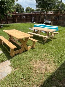 Picnic tables