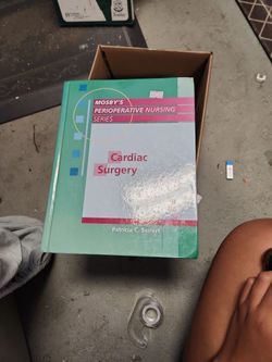 cardiac surgery nursing book. by Patricia C. Seifert. originally $80, now $20