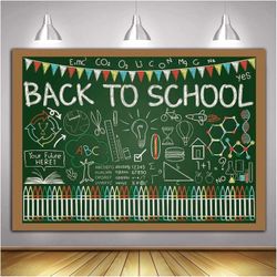 Back to School Photography Backdrops Handwritten Chalk Drawing Chalkboard Backgr