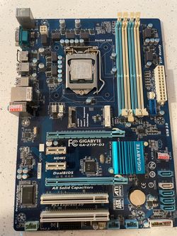 Gigabyte z77p motherboard w/ Intel 3770k cpu