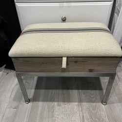 Small Storage Bench Ottoman