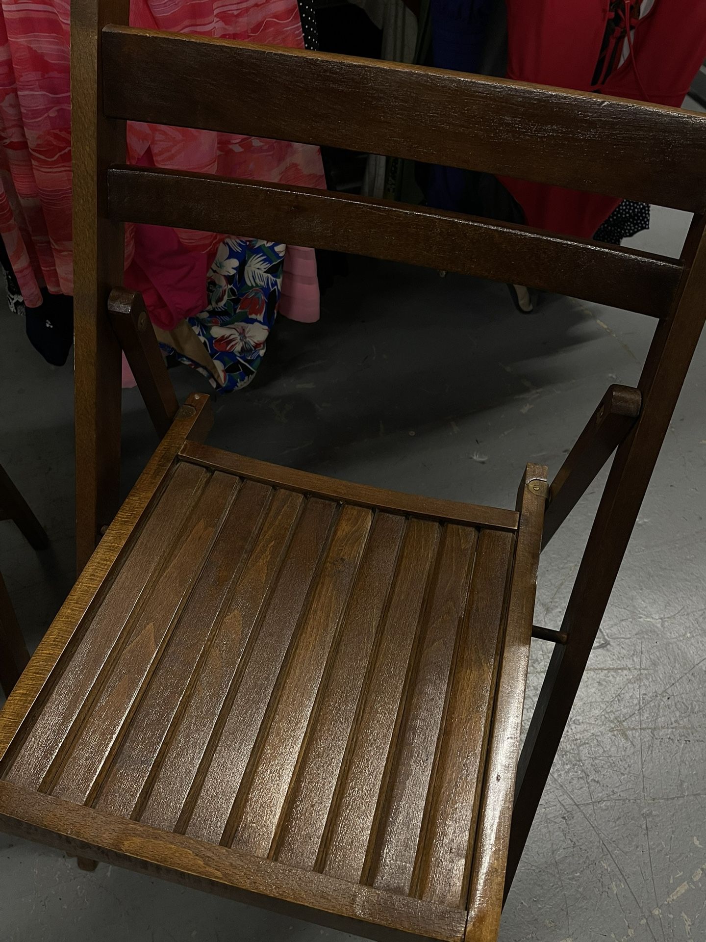 Wooden Foldable Chairs x4