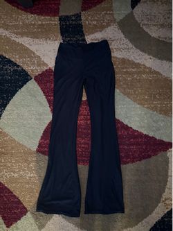 black, grey, and blue bundle flare pants