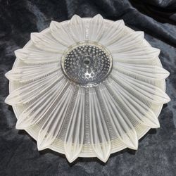 Art Deco Sunflower Frosted Glass For Light Fixture 