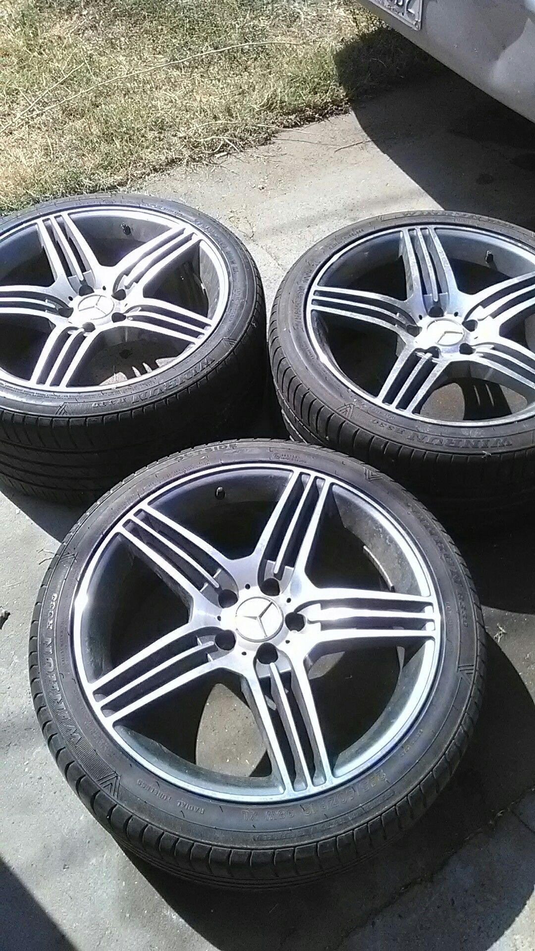 3 Mercedes-Benz stock rims