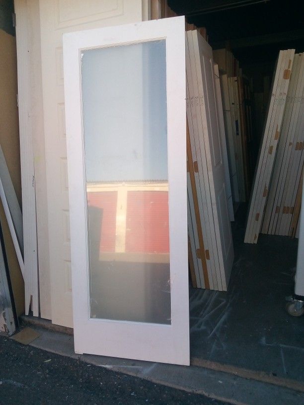 30"x 80" PANTRY DOOR FROSTED GLASS