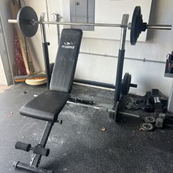 Gym Equipment - Bench & Weights 