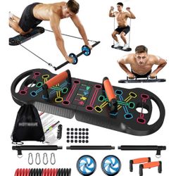 PORTABLE EXERCISE GYM SET  GIMNASIO PORTÁTIL CON TODOS LOS ACCESORIOS EN SU CAJA. From$59 asking $35