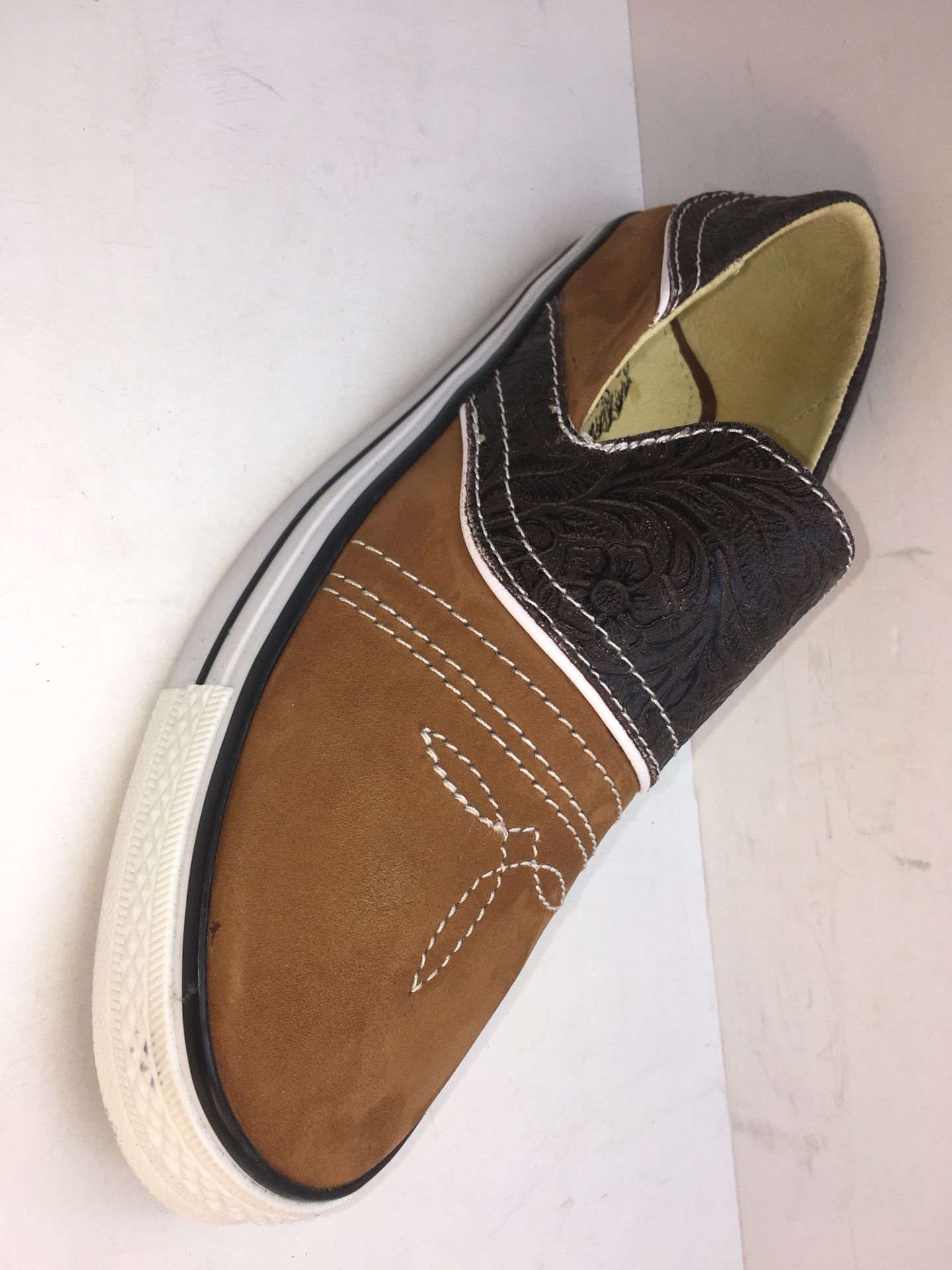 Tenis Casual tipo Vans 100% piel Genuina color café