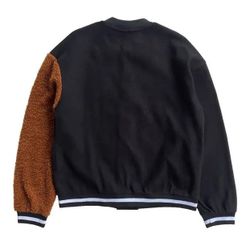 Varsity Jacket With Bare Sleeve