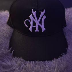 nyc yankee black hat