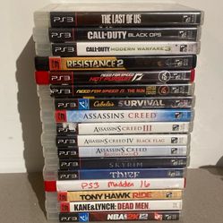 PS3 (17) Game lot PlayStation 3 Last Of Us