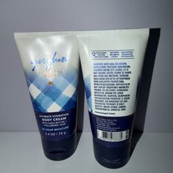 Lot of 2 GINGHAM Mini Body Cream BATH & BODY WORKS New