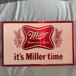 Vintage 1978 Miller Sign