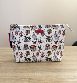 Ed Hardy Cosmetic Makeup Bag with Tags New