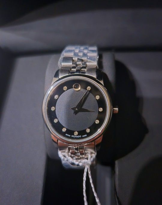 Lady's Diamond Watch Women Museum Movado Stainless (Make Your Offer)
