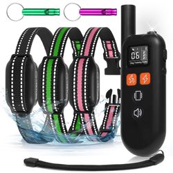 3 Dogs Shock Collar with Remote 3 Pack
