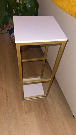 Gold & White Accent / Plant Stand