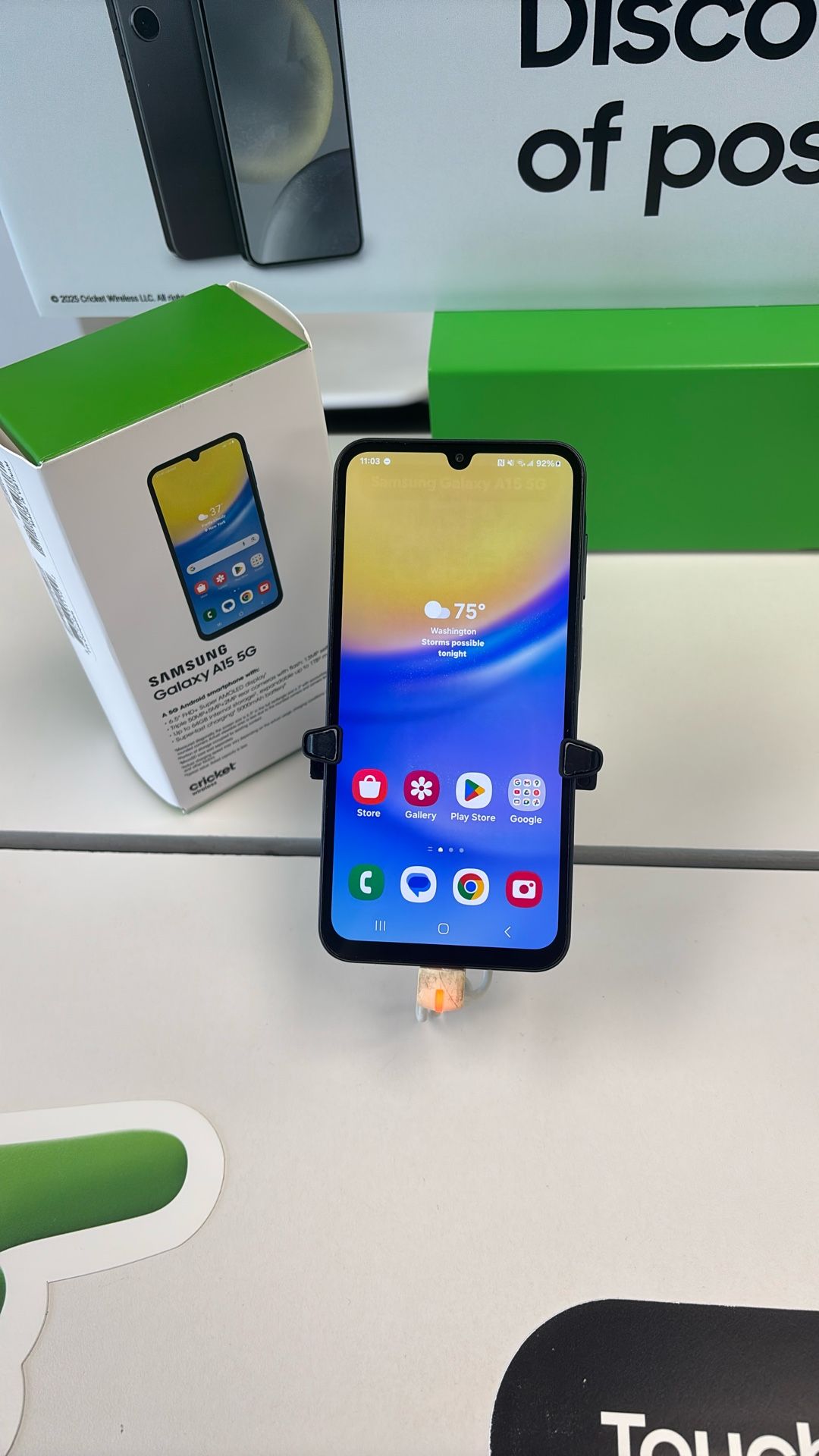 Samsung Galaxy A15 Free when you switch to Cricket!
