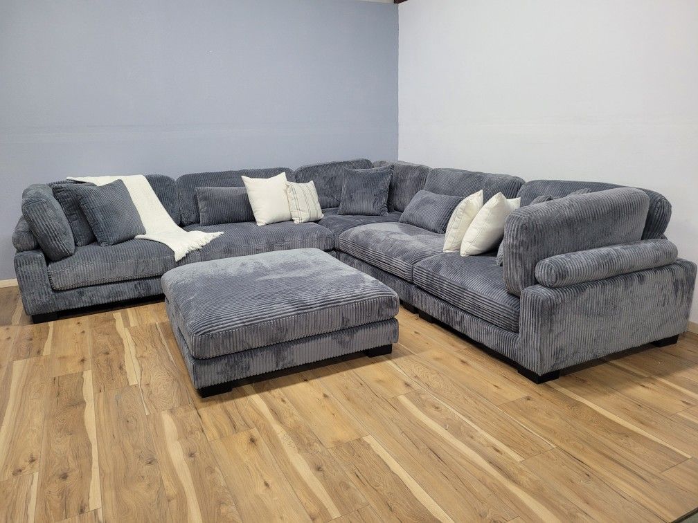 6 Pc Modular Sectional With Ottoman 