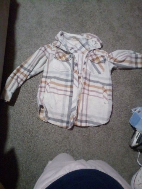 Cute Flannel Jacket Size M