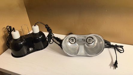 Dual Dome Reptile Heat Lamp Fixtures – Lot of 2 $15 each