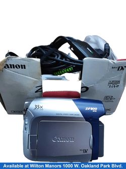 Canon Zr800 A Blue Digital Camcorder