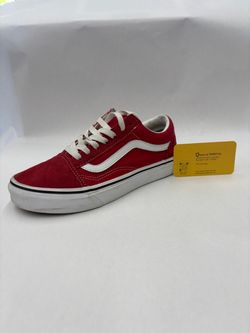 Vans Old Skool Red Suede Low-Top Sneakers