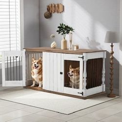 62 inch Elegant Dog Crate Furniture For Large and Medium Dogs