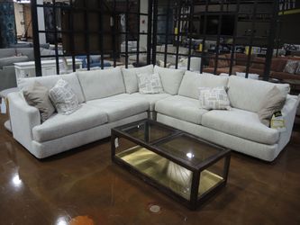 Sklar Peppler Hamilton 3 Piece Sectional - Pewter | L-Shaped Couch | Corner Couch