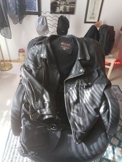Black Leather Riding Jacket