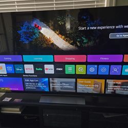 LG OLED 65” C3 with TV Stand – Like New – $1,100