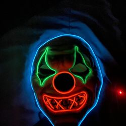 Purge Light Up Clown Mask
